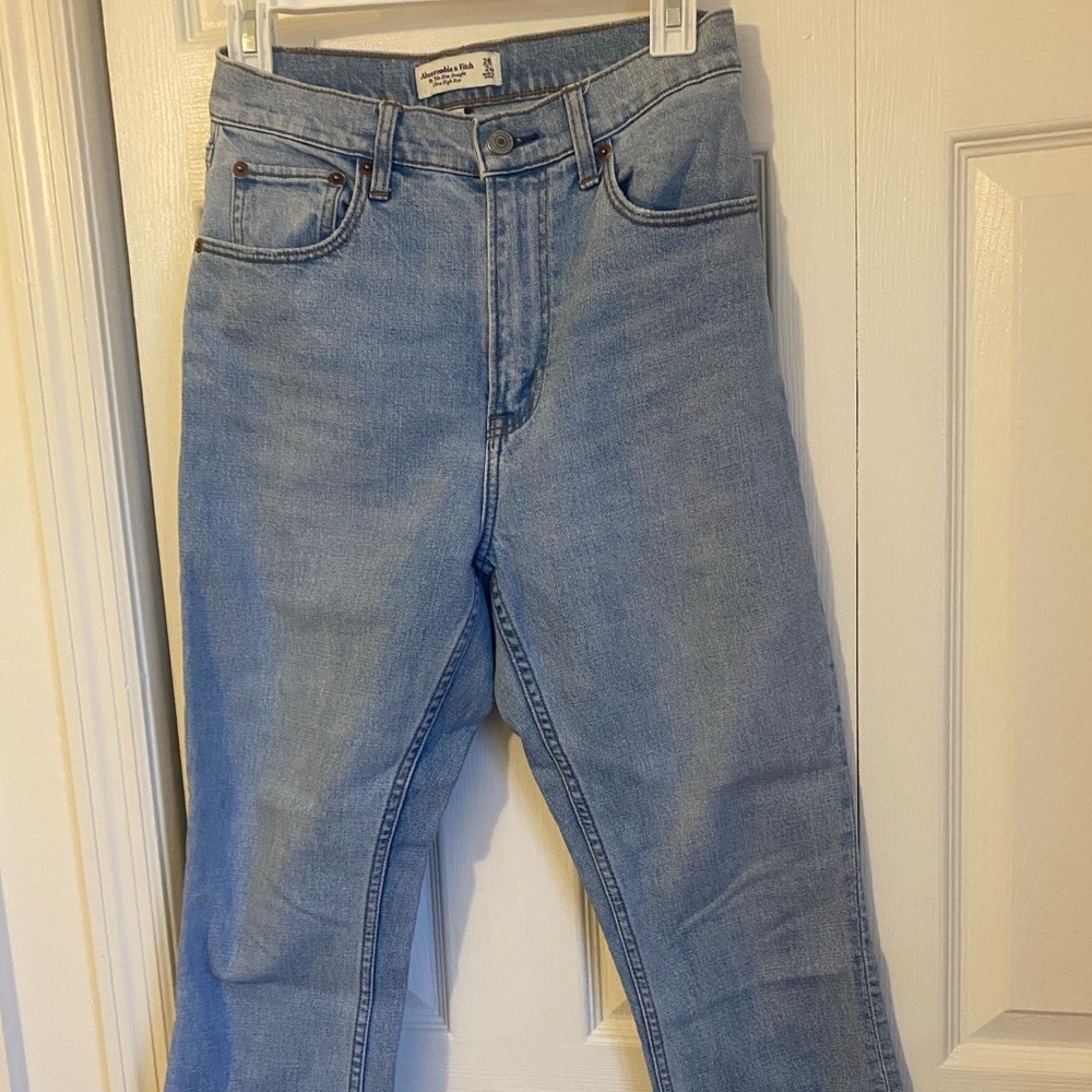 Abercrombie & Fitch Light Blue Straight Leg Jeans